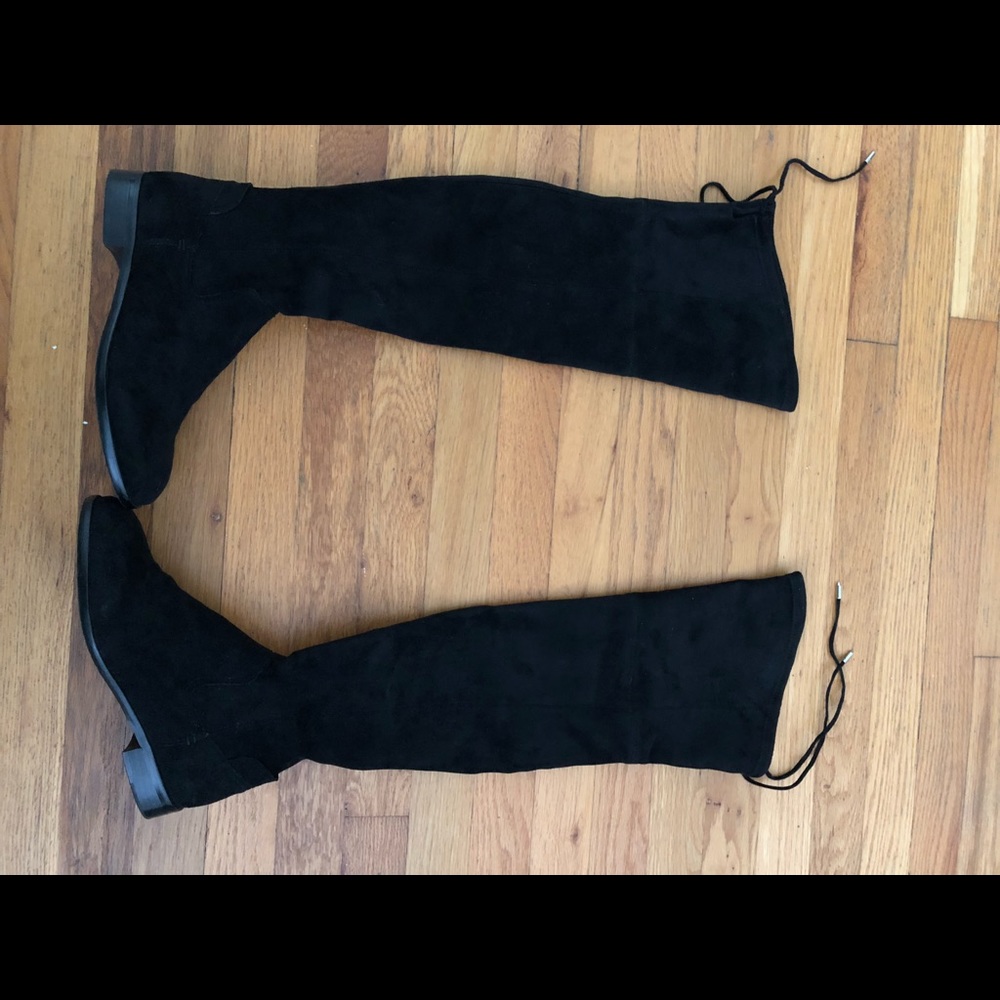 Dolce Vita Black Suede Over the Knee Boots